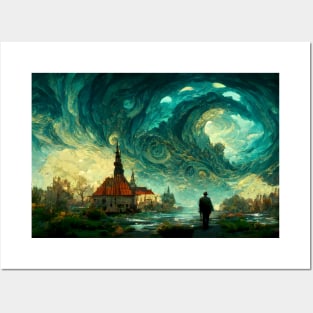 The Sky of Vincent Van Gogh (day25） Posters and Art